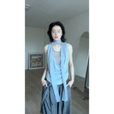 Fongt Fake Two T-Shirt Girls Summer Tsets Hot Girls Pure Blouse Trousers Fashion Set