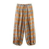 Fongt 2025 New Women's Casual Temperament Simple Fashion Tnut Lantern Trousers