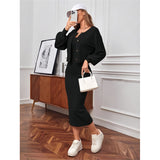 Fongt And Autumn 2025 New Comfortable Casual Pit Jacket Dress Two-Sleeve