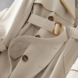 Women Double Breasted Casual Fashion Solid Popular Youth Y2K All Match College Autumn Korean Style A-line M-4XL Femme