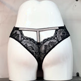 Fongt Lace Through T-Shaped Water Drill Thongs T-Shirts T-Shirts Tempting Lace-Side T-Trousers Ladies T-Shirts