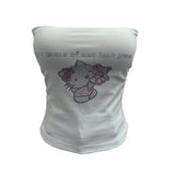 Fongt Diamond Tector Tset Coat Outside Wearing Bra Mat Babes Wrapped Bra Short Open Umbilly Printed Vest 8031