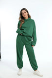 Fongt And Winter Women's Casual Fashion Thick Long-Sleeved Trousers Two Sets