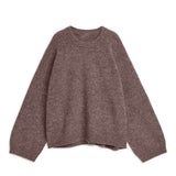 Fongt Soft-Gried Gray Sweater Woman 2025 Autumn And Winter Loose Thick Sheep Velvet Collar Knitted Shirt