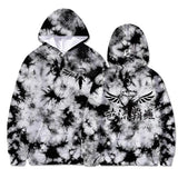 Hoodies Tokyo Revengers Valhalla Neon Emblem Print Oversized Sweatshirt Tie Dye Anime Manga Tokyo Revengers Hoody