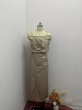 Fongt Summer New Style Light Luxury Premium Decal Sling Dress Two Sets For Women-Outfit