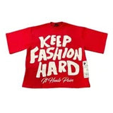 Fongt New T-Shirt KEEP Before And After Printing Round Neck Short Sleeve Direct Selling Hot