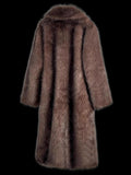 Fongt Fur Coat Plus Long Women's Imitation Fox Fur Coat Two-Color Coat To Keep Warm Winter Fur Coat