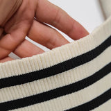 Fongt Autumn New Women's 28 Sets 08 Striped Slings Knitted Dress Straight
