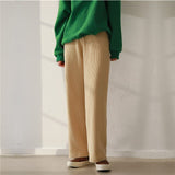 Minimalist High Waist Straight Wide Leg