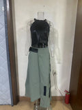 Fongt New 2023 Summer Fashion Neck Short Style Put On A Two-Piece Suit-Outfit