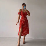 Sexy V-neck Fungus Edge Tube Midi Dress-Outfit