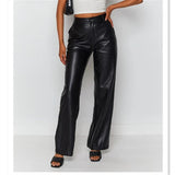 Women's Leather Fashion High Elastic