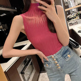 Temperament Vest Women's Summer New Jacket Wears Short Sexy Hot Girls Sleeveless Top Pure