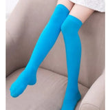 New Women's Knee High Candy Mesh Socks Ladies Neon Color Sexy Sheer Solid Thigh High Fancy Casual Colorful Socks