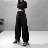 Harajuku Jogging Sweatpants Women Korean Style Loose White Sports Pants Oversize Kpop Black Joggers Wide Leg Trousers