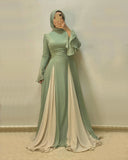 Fongt Autumn New Women's Fashion Hit Color To Receive The Waist Swing Dress