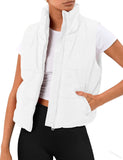 Fongt New Fashion Zipper Pocket Short Cotton Cotton Vest