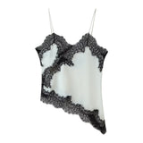 Fongt Women's 2025 Summer New Fashion Sexy Lace Decoration Underwear Blouse 5919105
