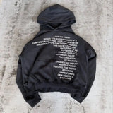 Fongt Trendy Letter-Print Hoodie With Color Trousers Trousers Men's And Women's Sets