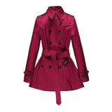 Style Short Trench Autumn New Self-cultivation Temperament Women's CoatPop Paragraph Dust