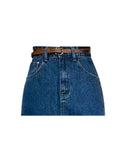 Women's Retro High-Quality Lrregular Split Denim Skirt 2023 New Women's High-Waisted Slim Long A-Line Bag Hip Denim
