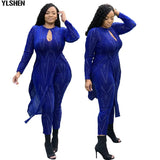 African Print Dresses for Women Two Piece Set Dashiki Dress Pants Sets African Clothes Bazin Elatic Famous Suit Vetement