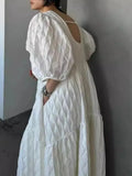 Short Sleeve Dresses Japanese Loose Casual Women Dress 2024 Spring Summer Vestidos Mujer Ruched Vestido Lazy Style Ropa-Outfit