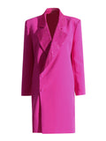 Designing Small Suit Woman 2025 New Collar Collar Drilled Two Buckle Temperament Solid Color Suit