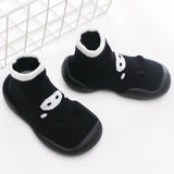 Baby Knitted Leopard Floor Socks Shoes with Rubber Soles Infant Anti-slip Indoor Socks Newborn Spring Summer