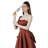 Fongt Shoulder Evening Dress 2025 New Atmospheric Long Dress Annual Conference Host Graduation Party