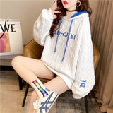 Thin Hoodies Womens Hoodies Design Sense Korean Loose Spring Autumn Fried Street Jacket Large Size Women's Clothing