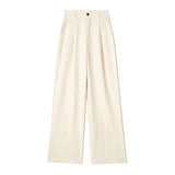 Fongt Spring New Front Folded High-Waisted Trousers 7102528