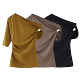 Fongt New Asymmetric Nylon Top 10261644706