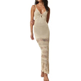 Fongt Sling Knitted Knitted Beach Burqa Strapped Lysobine Swimsuit Beach Dress Sunscreen