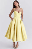 Fongt New Summer Senior Sense Princess Dress French Mesh Swing Double Sling Dress Woman