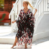 Fongt Robe Beach Coat Beach Vacation Sunscreen Long Dress Bikini Blouse Swimsuit Over A