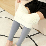Women Pants Warm Winter Leopard Print Velvet Leggings Ladies Sexy Slim High Waist Elastic Cold-Resistant Pencil