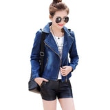 Short Jacket Women Spring Autumn Slim Casual Top Wild Windbreaker Students Small Coat Long sleeve Jeans Jacket Female