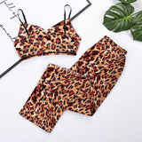 Printed Tube Top Trousers Pajamas