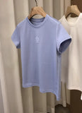 Fongt European White Short-Sleeved T-Shirt For Women 2025 New Spring And Summer Small Short Top