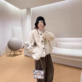 Fongt Winter Imitation Fur Coat Women's 1200 Grams Warm Plush Coat