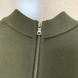 QUALITY Newest 2023 Designer Runway Fashion Women's Short Sleeve Notched Collar Lion Buttons Knitted