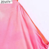 New Women Sexy Tie Dyed Printing Asymmetric Short Shirt Ladies Bow Casual Slim Blouse Roupas Chic Summer Crop Tops