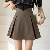 Summer High Waist Women's Skirts Black Apricot Korean Solid Fashion Slim Fit Mini Female Clothing Japan Style