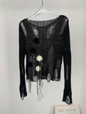 Fongt Bird Original Design Sense Hand Crochted Camellia Knit Vest Broken Wind Thin Hollow Sling Smock-Outfit