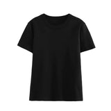 Fongt And White Foundation Shirt T-Shirt 2025 Summer Short-Sleeved Round Collared Women's Top