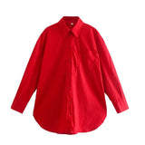 Ins14 Color Pocket Decoration Women's Basic Long-Sleeved Shirt In Spring And Summer Of 2024-Outfit