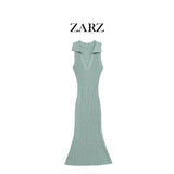 Fongt Homemade New Women's Classic V-Neck Sleeveless Long Sleeve Dress 8779175
