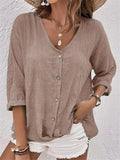 Beautiful Buttons Chiffon Long Sleeve